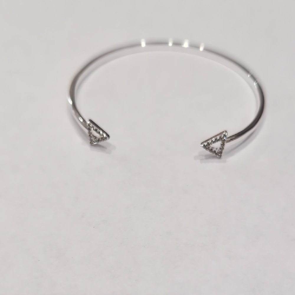 Stella & Dot Silver Open Cuff Bracelet